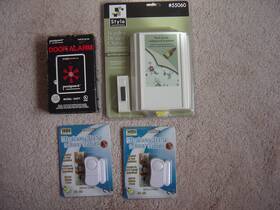 Hdi 20975 Lot Of 4 Door Alarm Doorbell And Wireless Chime