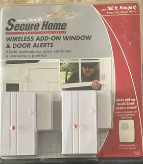 Heath/zenith Sh-6170-00 Heath/zenith Secure Home Wireless Battery Window/door Alert Sensors 2-pack
