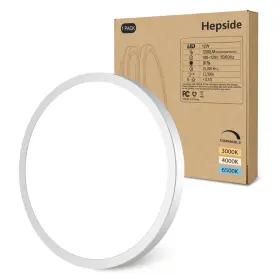 4827 Hepside 1pack Flush Mount Led Ceiling Light Fixture - White 6.5inch-1pack