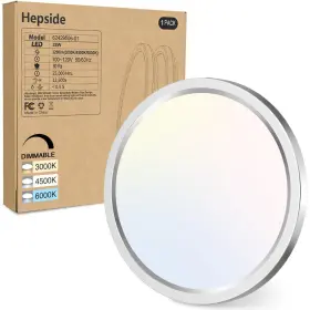 8598 Hepside 1pack Flush Mount Led Ceiling Light 12inch-1pack Brushed Nickel