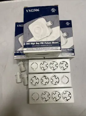 Ym2506 High Bay New 3 Fixture Mount 360 Degree Pir Sensor With Carrying Cases Ym2506 High Bay New 3 Fixture Mount 360 Degree Pir Sensor With Carrying Cases