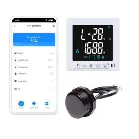 Hjjs03 Hjconstr Smart Home Wifi Tuya Liquid Level Monitor 20m Wired Cable Water Tank I