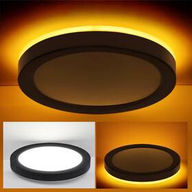 Hlite Rcl7.5-6ct-b 7.5 Inch Flush Mount Led Ceiling Light With Night Inch-1 Black
