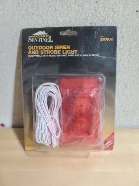 Sr400 Home Sentinel 777695474903 Outdoor Alarm Siren Strobe Light Mansoor Electronics Vintage
