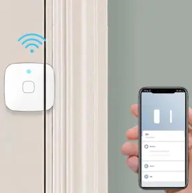Es01060b Home Zone Wifi Smart Wireless Window / Door Sensor Office Garage Store Security Es01060b Home Zone Wifi Smart Wireless Window / Door Sensor Office Garage Store Security