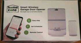 Home Zone Security Es06567g Smart Wireless Wifi Garage Door Opener New In Open Box