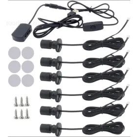Msl001 Homehigh 6 Pcs Mini Led Spotlight For Display Warm White 3000k Black