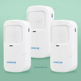 Homsecur 10138840120100736 Us Shipment 3pcs Pet-friendly Pir Motion Sensors For Wifi 4g Alarm System White