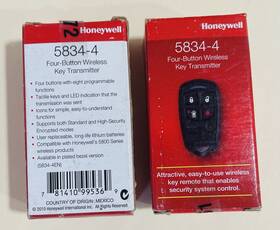 Honeywell 5804-4 Home Security System - 5834-4 Wireless 4-button Keyfob