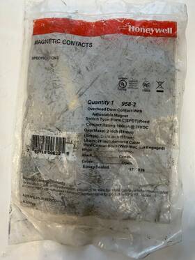 Honeywell 781410006225 958-2 Hardwired Overhead Garage Door Contact