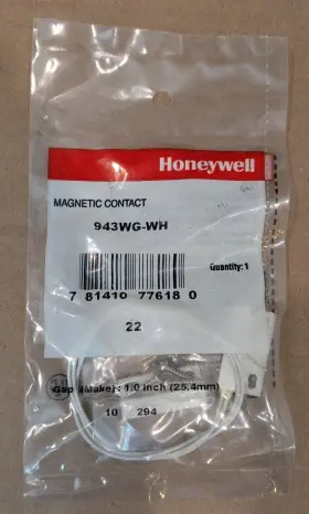 943wg-wh Honeywell Mini Magnetic Contact With Leads White - Same Day Shipping