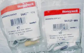 944sp-wh Honeywell Magnetic Contacts 2 White Alarm Install Parts Ademco Nos