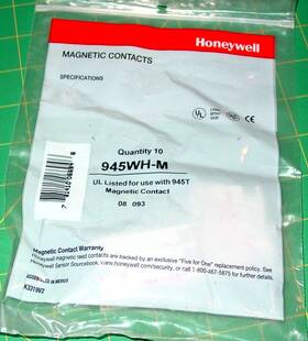 Honeywell 945wh-m 10 Magnet Contacts Lot Alarm White Install Parts Ademco Nos