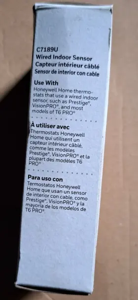 C7189u Honeywell Home - Wired Indoor Sensor New