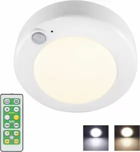 Hongut 717373637930 Battery Powered Led Ceiling Light Indoor Motion Sensor With White Hongut 717373637930 Battery Powered Led Ceiling Light Indoor Motion Sensor With White