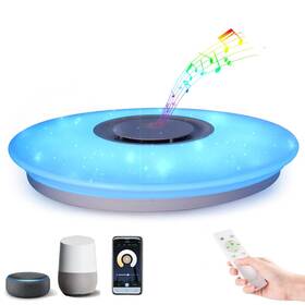 Horevo Rn16-0003-00101 Upgrade Wifi Music Ceiling Light With 36w-starlight 15 Inch Star Smart