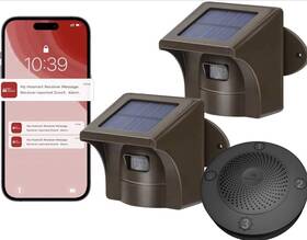 Hosmart Pac50010 Emacros Pro 3 Solar Driveway Alarm 2 Pack