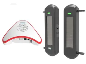 Htzsafe 605244295443 Solar Wireless Driveway Alarm System- 1/2 Mile Long Transmission Range- 300 F