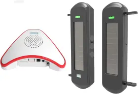 Htzsafe 689993906775 Solar Wireless Driveway Alarm System- 1/2 Mile Long Transmission Range