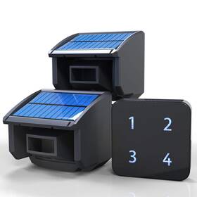 Htzsafe 806a 2t704 Solar Driveway Alarm System-1/4 Mile Long Transmission Range-solar Powered No