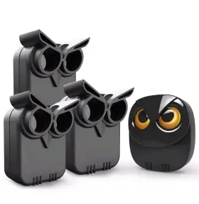 2t808 Htzsafe 808a Driveway Alarm 1/2 Mile Long Range Wireless Outdoor Weather Resistant 3 Sensors
