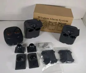 Hb-2t804 Htzsafe Home Security Alarm 1/2 Mile Long Range Wireless Driveway Outdoor