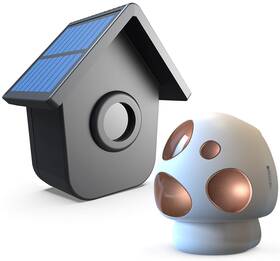 Htzsafe Hb-807a Hb-t504 Driveway Alarm- 1/2 Mile Long Range Outdoor Weatherproof Solar Wireless