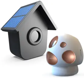 Hb-t504 Htzsafe Hb-807a Driveway Alarm- 1/2 Mile Long Range Outdoor Weatherproof Solar Wireless