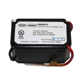 Hubbell Inc. 211-1 Unenco 120vac Occupancy Sensor Power Pack 20a Ballast