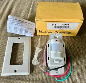 Ws120w Hubbell Incorporated Passive Infrared Wall Switch H-moss Sensor - Never Hooked Up