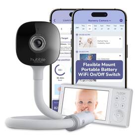 Hubble Connected 850072711096 Gobaby Ai Portable Pro Baby Monitor 2k Hd Wireless Camer