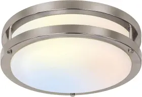 Nickel.1 Hykolity 611677929022 13 Inch Flush Mount Led Ceiling Light Fixture Brushed