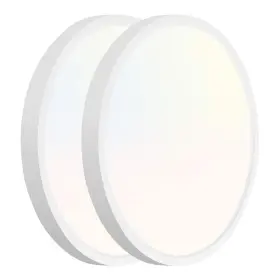 Clb-1623 Hykolity 2 Pack 9 Inch Selectable Cct Led Round Flat Panel White