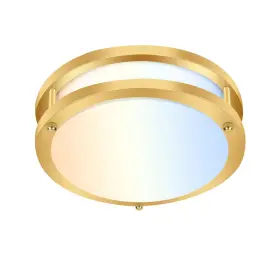 Hbce-10c-g5cct Hykolity 10 Inch Flush Mount Led Ceiling Light Fixture 17w Gold