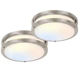 Hbce-13c-n5cct Hykolity 13 Inch Flush Mount Led Ceiling Light Brushed Nickel