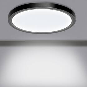 Ibestwin R-24w-bk-1p-ca Led Flush Mount Ceiling Light Fixture 24w 12inch 1pack Black