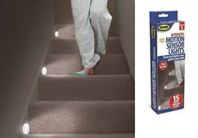 Bwm0670 Ideaworks Bandwagon 3-motion Sensor Lights Stairs Path Plastic Automatic Night Led