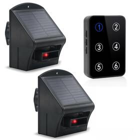 Igreen Dp02 Solar Driveway Alarm Weather Resistant Outdoor Motion Sensor With Rece