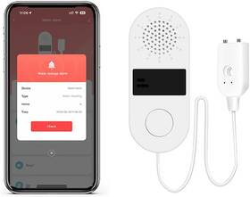Ihseno 705353578069 Tuya Water Leak Detector/2.4g Wifi Sensors With 130db Adjustable Alarm/tan