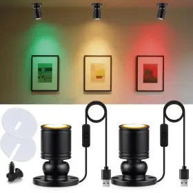 In-2u5va Inkeci Usb Powered Mini Spotlights For Displays 2-pack 5v 2pack Warm Light