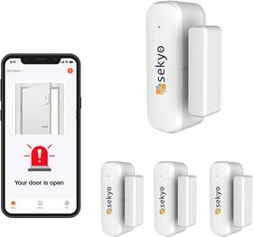 Innovations Pvt Ltd 313094733717 Smart Wifi Door And Window Sensor For Home No Hub Required Free App Alert Work