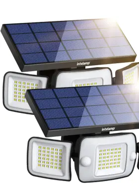 Yl002 Intelamp 2pk Motion Sensor 3head Security Lamp New In Box Yl002 Intelamp 2pk Motion Sensor 3head Security Lamp New In Box