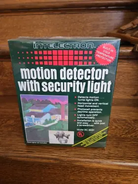 0170-0188 Intelectron Motion Detector With Security Light Model # Bc 863k Nib 0170-0188 Intelectron Motion Detector With Security Light Model # Bc 863k Nib