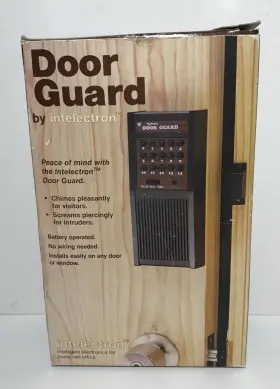 Bc-121a Intelectron Door Guard Home And Office Alert Alarm Model Bc 121a No Wiring Needed