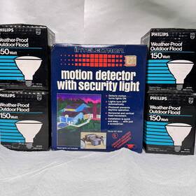 Intelectron Bc865k Motion Detector With Security Light Model Bc 863k And 4 Bulbs