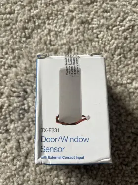 Tx-e231 Interlogix Wireless Door / Window Sensor With External Contact Input New Tx-e231 Interlogix Wireless Door / Window Sensor With External Contact Input New