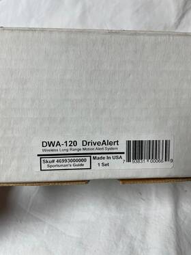 International Electronics Dwa-120 Driveway Alert System Complete In Box Bx72