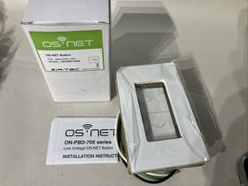 Ir Tec On-pbd-705w New Ir-tec Os-net Button On-pbd-705 Wall Switch 120/277vac Indoor Dry Use Only