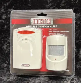 438323 Ironton Wireless Driveway Alert Alarm 43832 Battery Operated New 438323 Ironton Wireless Driveway Alert Alarm 43832 Battery Operated New