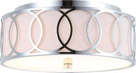 Jonathan Y Jyl3502b Aria 2-light 12.25 Inch Metal Led Flush In Chrome